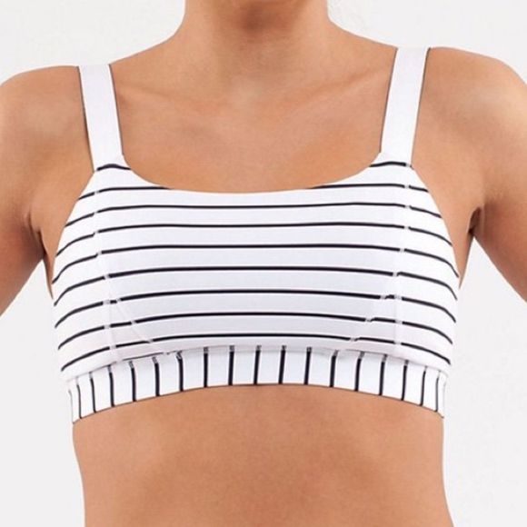 lululemon athletica Other - Lululemon Adjust me Bra quiet stripe size 4